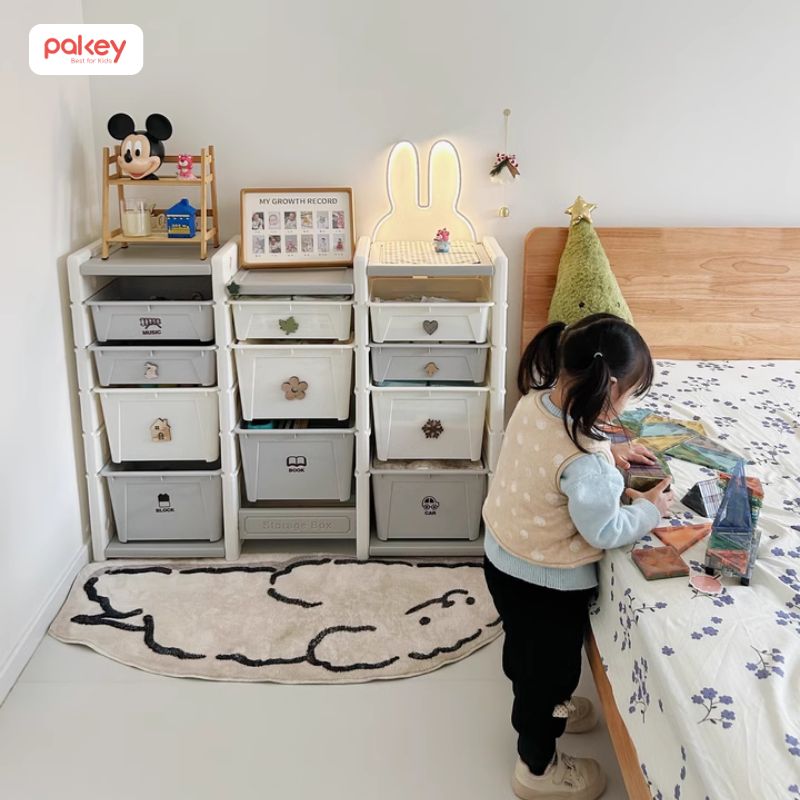 Kệ để đồ chơi đẹp cũng là món nội thất decor không gian sống hiệu quả