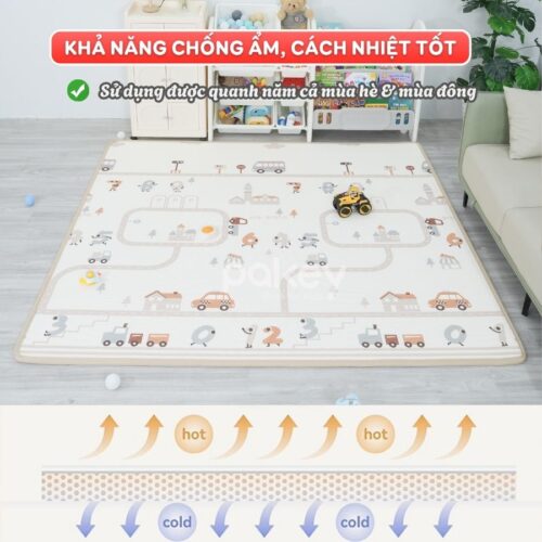 Thảm cuộn XPE dày 1,5cm Pakey TC08-TC09-TC10 15 Thảm xốp cuộn Pakey dày 1,5cm TC08-TC09