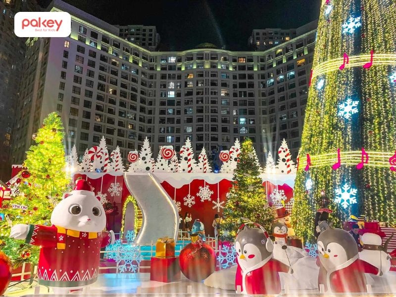 Royal City là lựa chọn lý tưởng cho các gia đình muốn cho bé đi chơi Noel trong trung tâm thương mại
