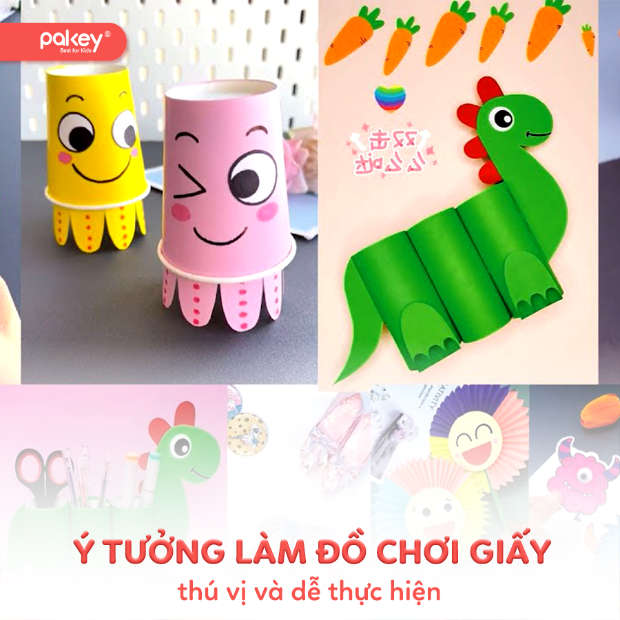 20+ ý tưởng làm đồ chơi giấy thú vị, dễ thực hiện nhất