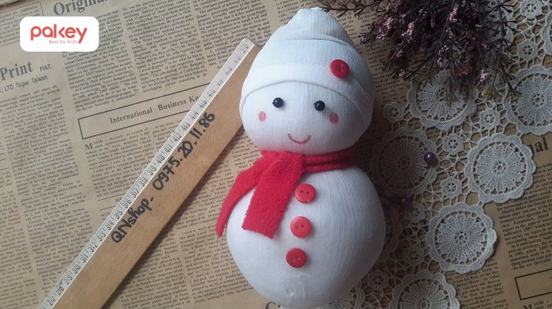 Làm người tuyết từ bông gòn