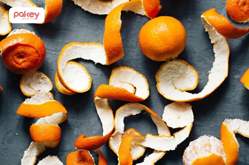 Sử dụng vỏ cam/quýt giúp trẻ ngủ sâu vfa ngon hơn