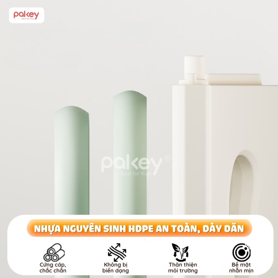 Đồ chơi bập bênh cầu vồng Pakey RH05 kèm nệm 33 Bập bênh cầu vồng Pakey RH05