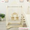 Bộ cầu trượt xích đu trắng - nâu Pakey P-CS08 15 Bộ cầu trượt xích đu trắng - nâu Pakey P-CS08