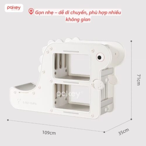 Kệ sách khủng long đa năng Pakey E014