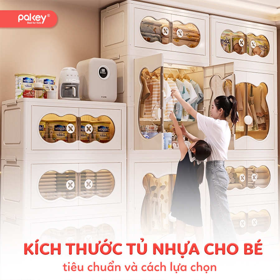 Hướng dẫn chọn kích thước tủ nhựa cho bé đúng nhất