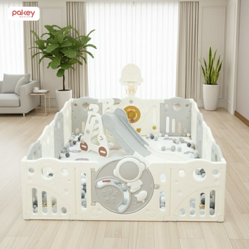 Pakey Choice và Pakey Premium: 2 lựa chọn - 1 tình yêu với trẻ thơ 8 Quây cũi nhựa Pakey Premium - Cao cấp hơn hẳn, tinh xảo đến từng chi tiết