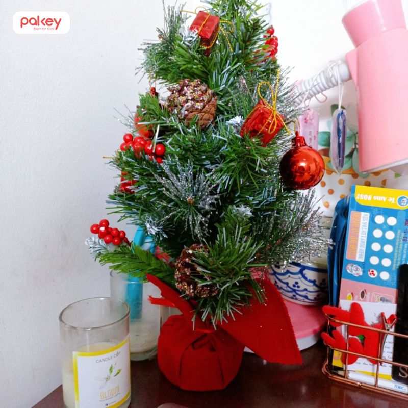 Cây thông để bàn phù hợp làm món đồ decor hoặc tặng bạn bè, người thân dịp Giáng Sinh
