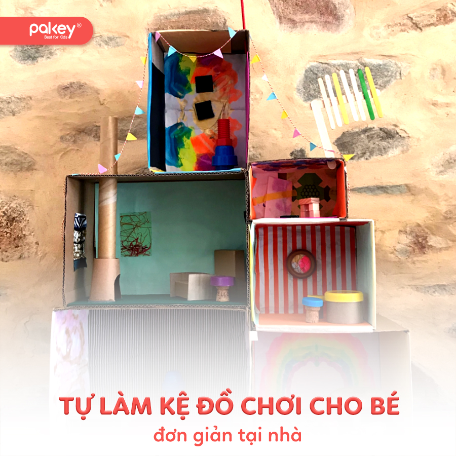 [Hướng dẫn] Cách tự làm kệ đồ chơi cho bé đơn giản nhất