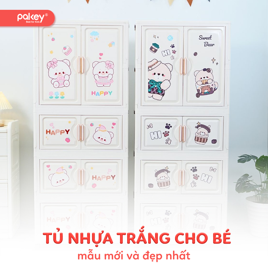 Tuyển chọn 50+ mẫu tủ nhựa trắng cho bé đẹp nhất 2026