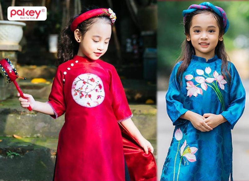 99+ Mẫu áo Dài trẻ em cho bé gái, bé trai đẹp nhất 2026 51 Áo dài trẻ em cách tân