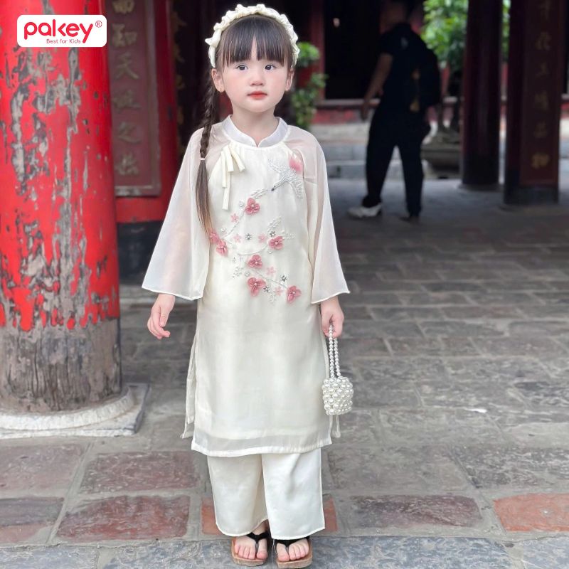 99+ Mẫu áo Dài trẻ em cho bé gái, bé trai đẹp nhất 2026 60 Áo Dài cho bé gái