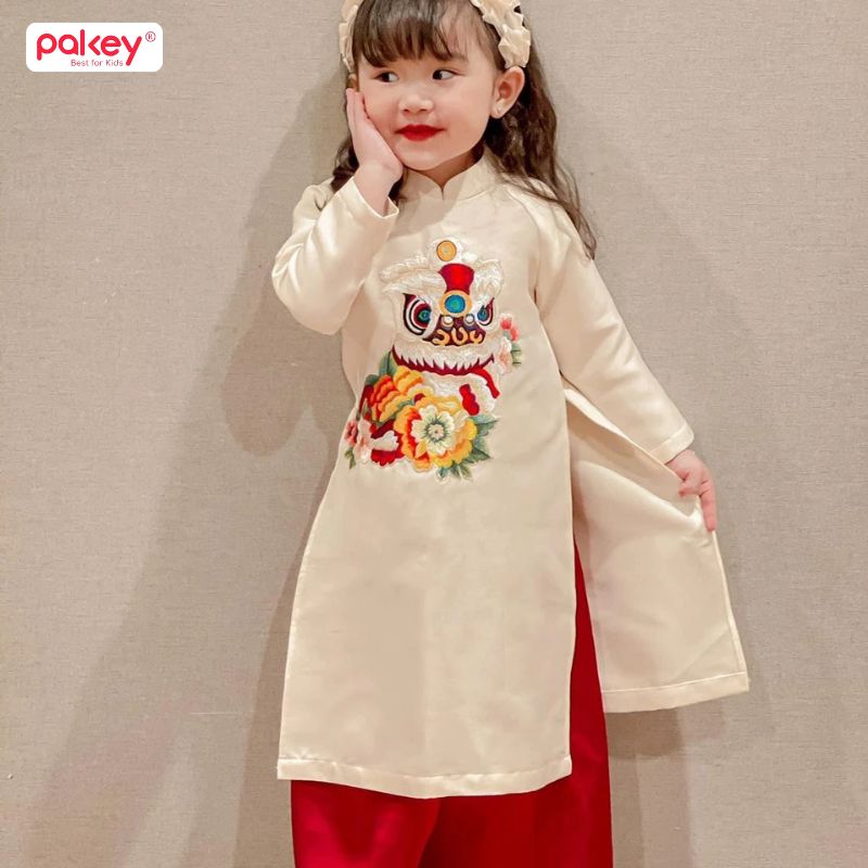 99+ Mẫu áo Dài trẻ em cho bé gái, bé trai đẹp nhất 2026 44 Áo dài trẻ em truyền thống