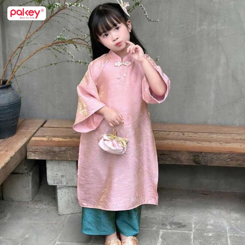 99+ Mẫu áo Dài trẻ em cho bé gái, bé trai đẹp nhất 2026 66 Áo Dài cho bé gái
