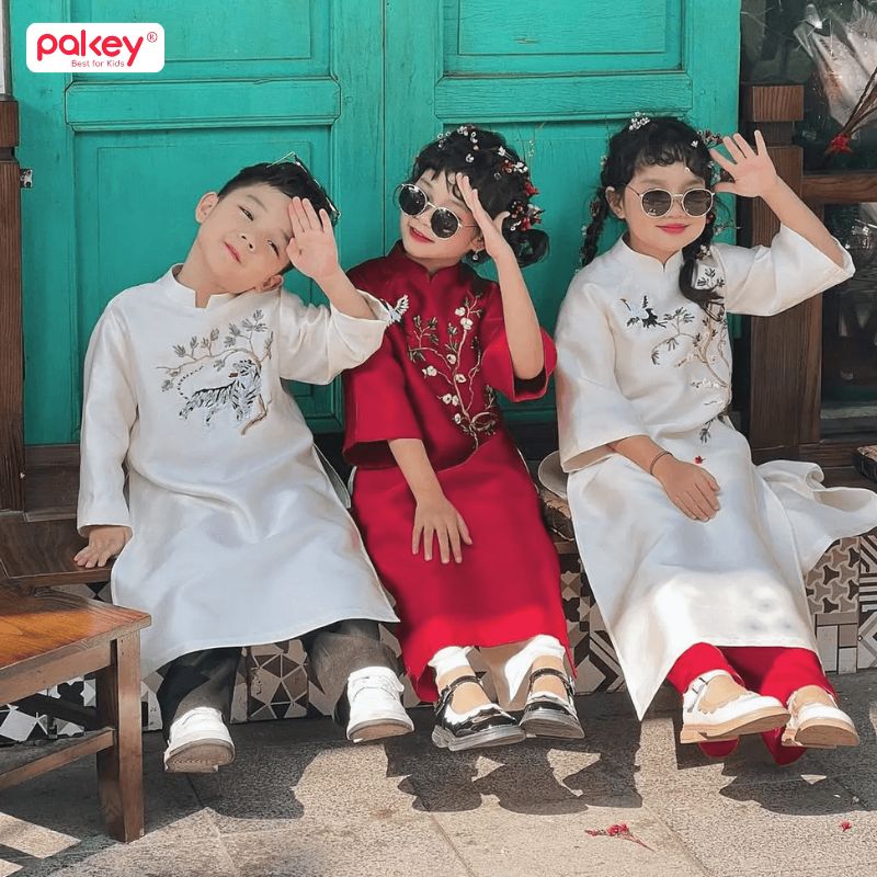 99+ Mẫu áo Dài trẻ em cho bé gái, bé trai đẹp nhất 2026