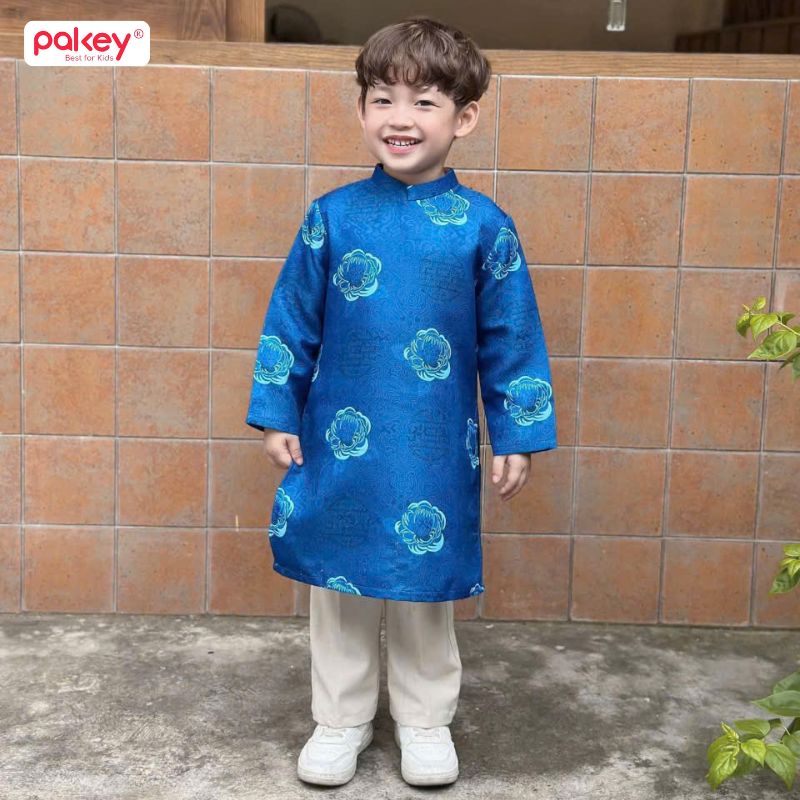 99+ Mẫu áo Dài trẻ em cho bé gái, bé trai đẹp nhất 2026 77 Áo Dài cho bé trai