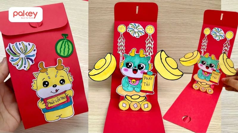 Bao lì xì 3D là loại bao lì xì được thiết kế với hình ảnh và họa tiết nổi bật, tạo hiệu ứng 3 chiều sống động