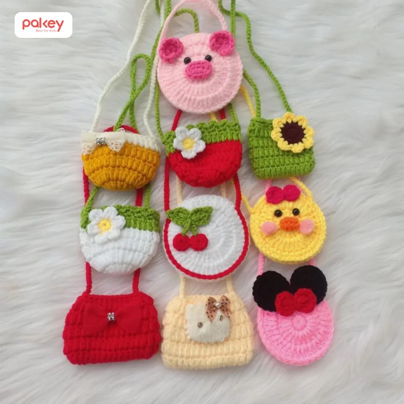 Túi đựng lì xì cho bé bằng len handmade đẹp