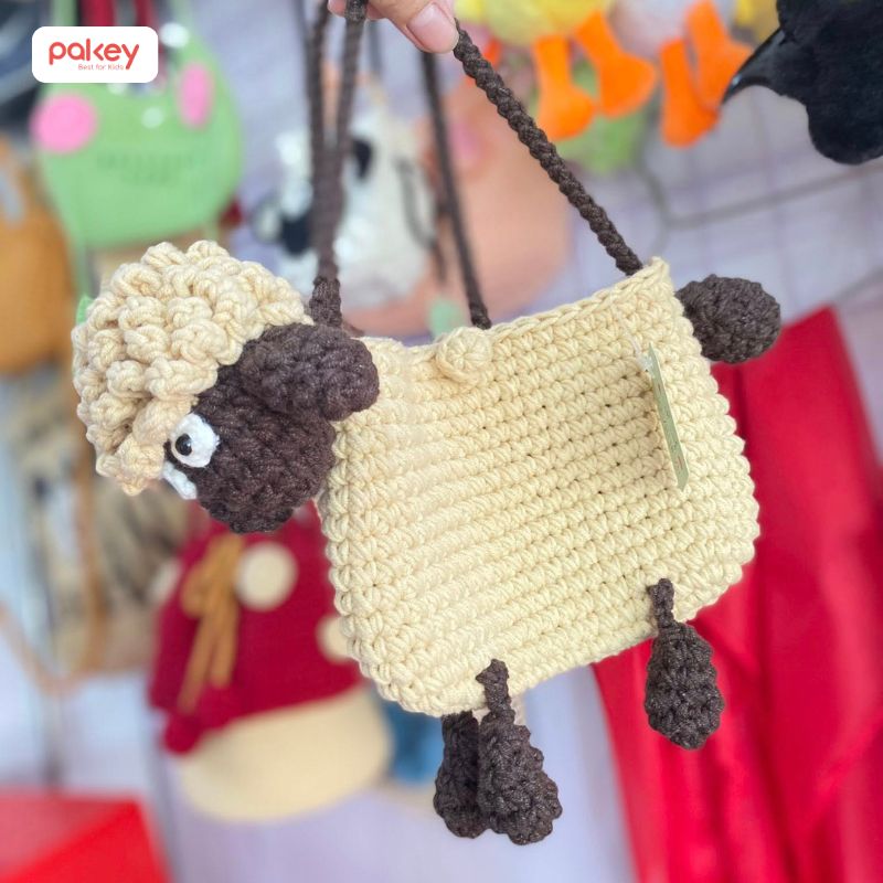 Túi đựng lì xì cho bé bằng len handmade đẹp