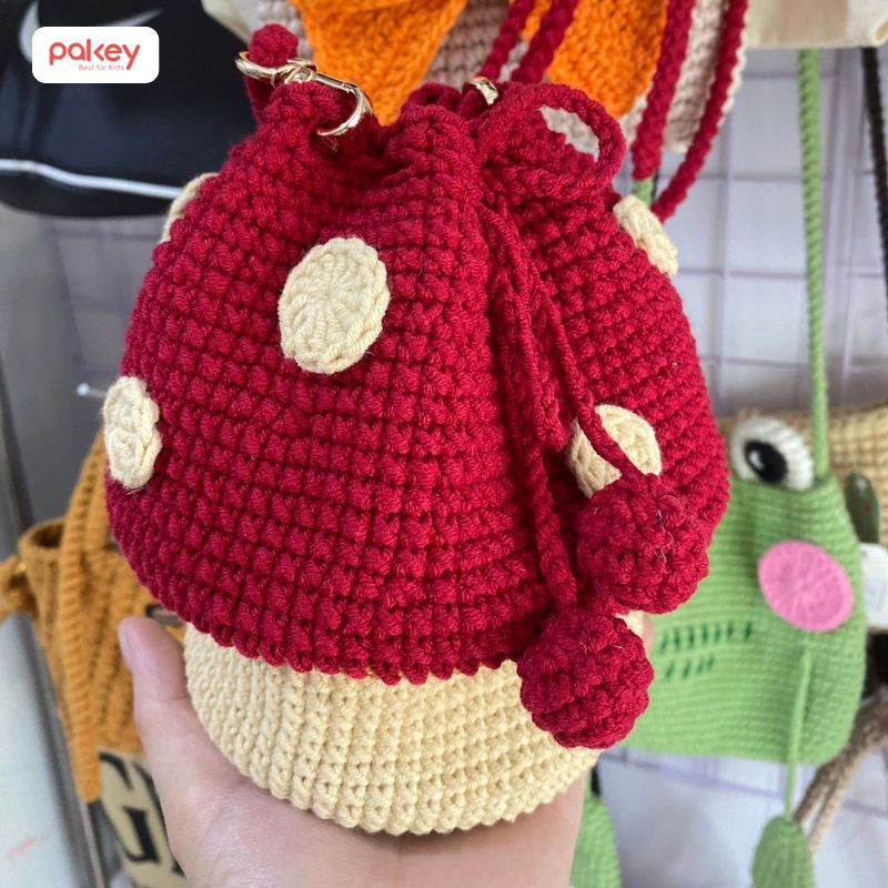 Túi đựng lì xì cho bé bằng len handmade đẹp