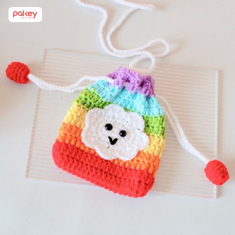 Túi đựng lì xì cho bé bằng len handmade đẹp