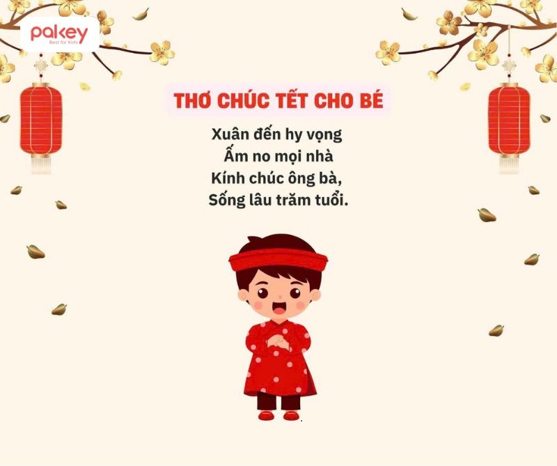 Tổng hợp 20+ bài thơ chúc Tết cho bé ý nghĩa, dễ thuộc nhất