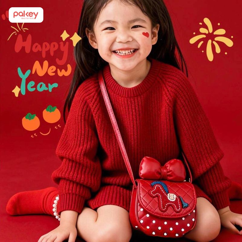 Túi đựng lì xì cho bé họa tiết chú ngựa