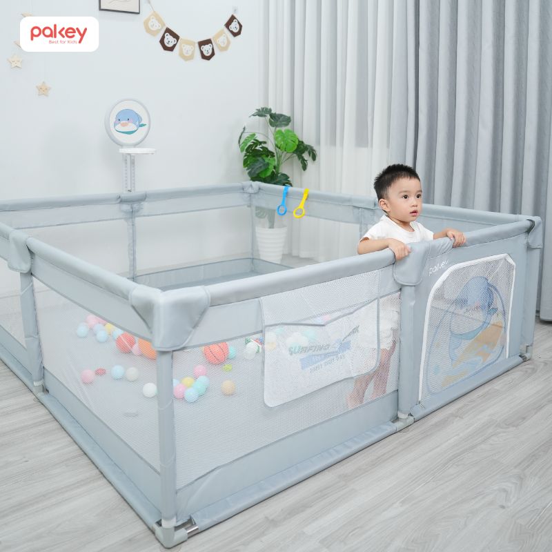 Quây cũi vải sau khi đã lắp đặt xong