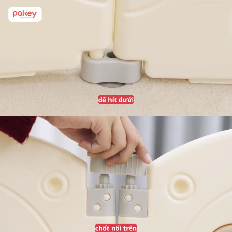 Cách lắp chốt trên và dưới