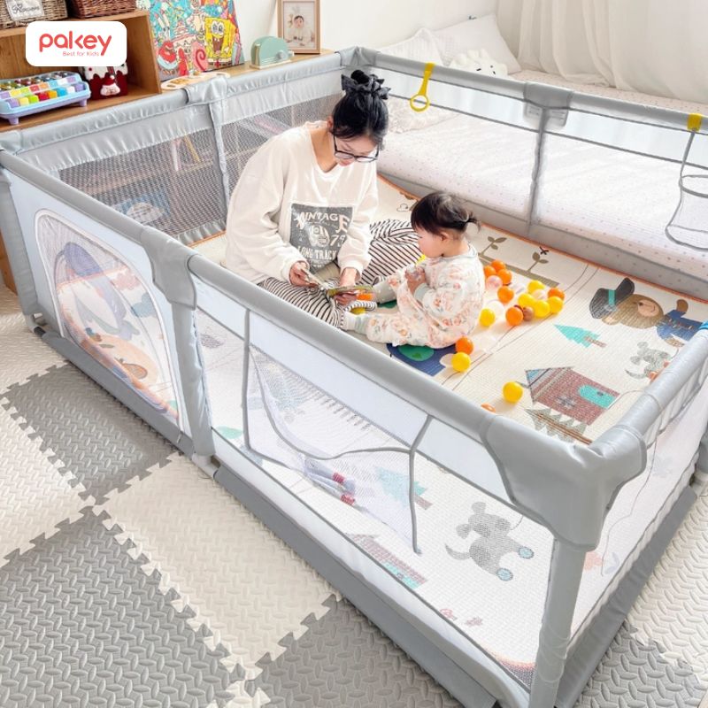 Vải lưới mềm mại, thoáng khí kết hợp với khung thép được bọc xốp tỉ mỉ để hạn chế va đập