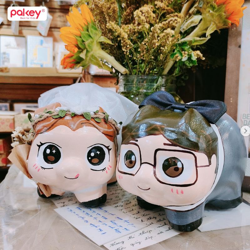 Mẫu trang trí heo đất đẹp và độc đáo