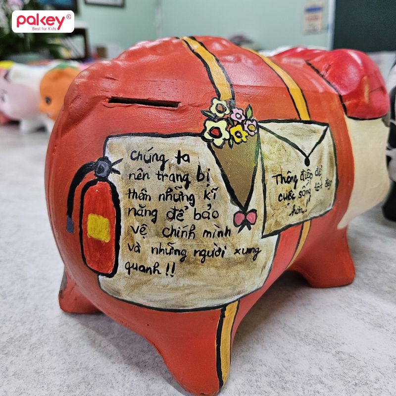 Mẫu trang trí heo đất đẹp và độc đáo