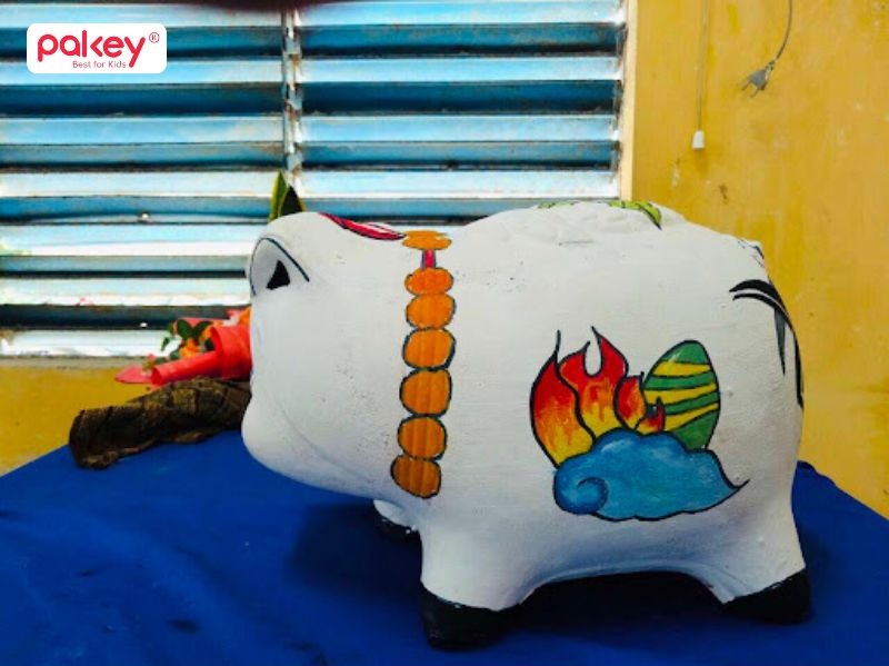 Mẫu trang trí heo đất đẹp và độc đáo