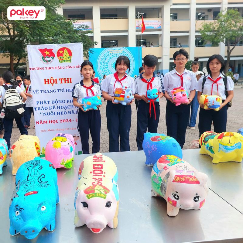 Mẫu trang trí heo đất đẹp và độc đáo