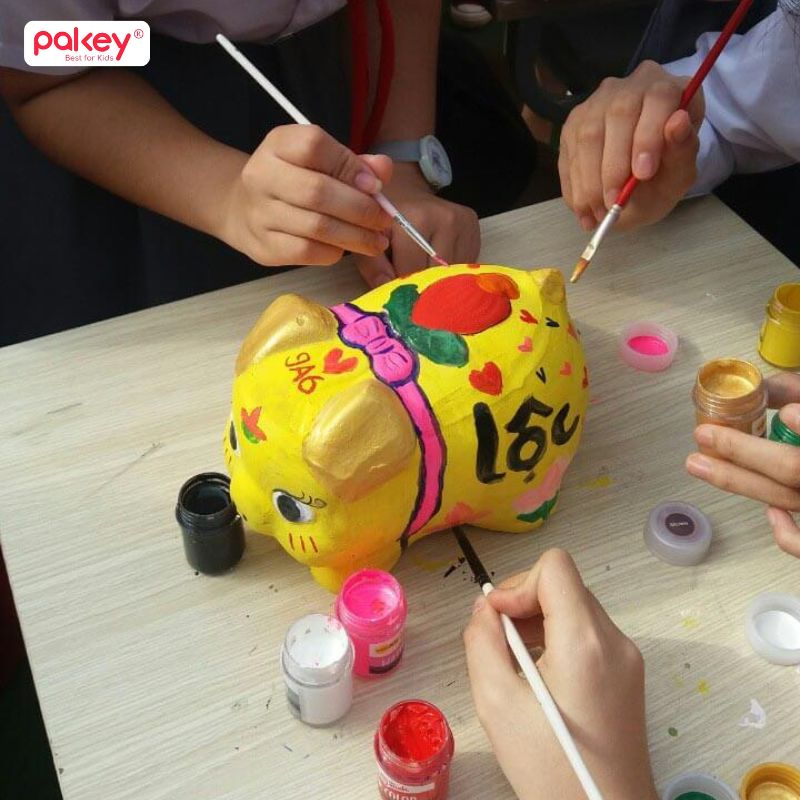 Mẫu trang trí heo đất đẹp và độc đáo