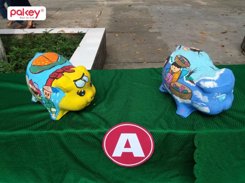 Mẫu trang trí heo đất đẹp và độc đáo