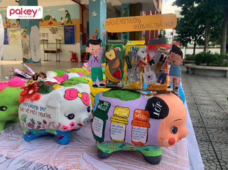 Mẫu trang trí heo đất đẹp và độc đáo