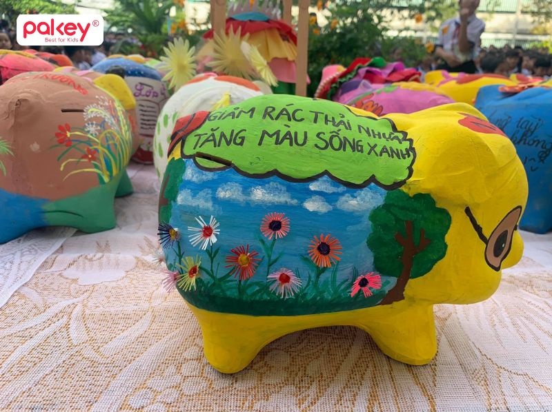 Mẫu trang trí heo đất đẹp và độc đáo