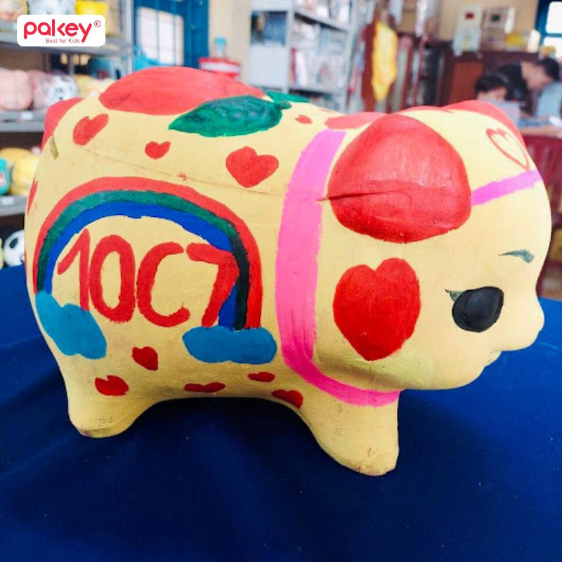 Mẫu trang trí heo đất đẹp và độc đáo