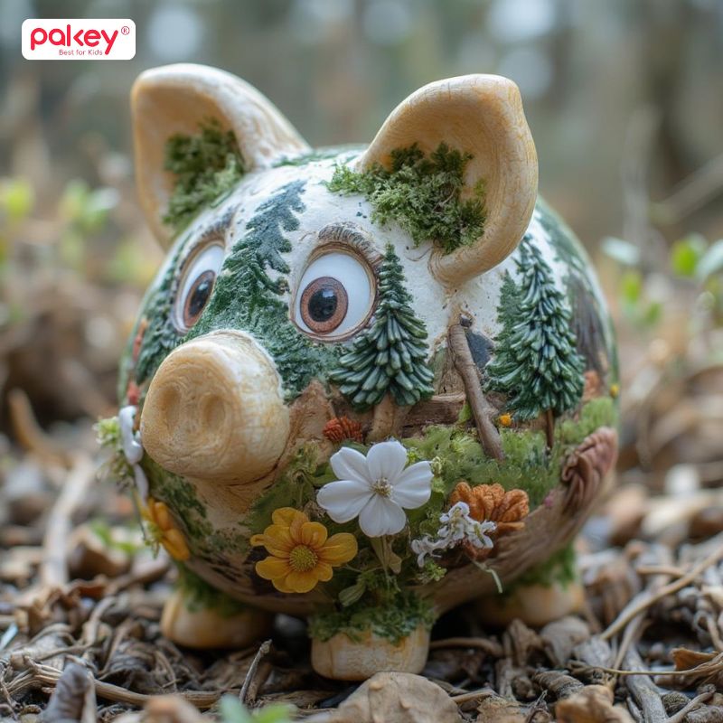 Mẫu trang trí heo đất đẹp và độc đáo