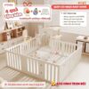 Quây cũi nhựa Pakey Babyhome NC02 + ngôi nhà