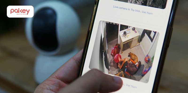 Lắp đặt camera giúp ba mẹ giám sát và giao tiếp 2 chiều với con trẻ ngay cả khi vắng nhà