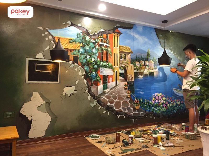 Màu Acrylic là gì? Đặc điểm, phân loại và ứng dụng 6 Với khả năng bám dính tốt và màu sắc bền đẹp, Acrylic giúp không gian sống trở nên sinh động và cá tính hơn