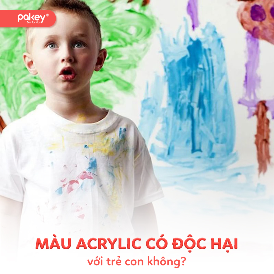 [Giải đáp] Màu Acrylic có độc hại cho trẻ con không?