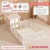 Quây cũi nhựa Pakey Babyhome NC02 + ngôi nhà