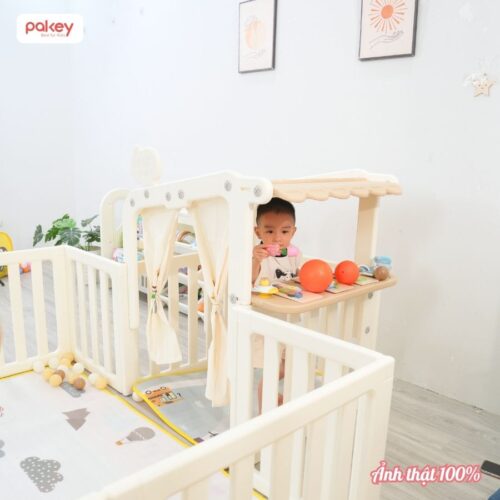 Quây cũi nhựa Pakey Babyhome NC02 + ngôi nhà 18 Quây cũi nhựa Pakey Babyhome NC02 + ngôi nhà