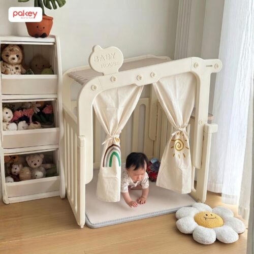 Quây cũi nhựa Pakey Babyhome NC02 + ngôi nhà 29 Quây cũi nhựa Pakey Babyhome NC02 + ngôi nhà