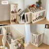 Quây cũi nhựa Pakey Babyhome NC02 + ngôi nhà