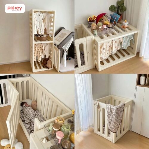 Quây cũi nhựa Pakey Babyhome NC02 + ngôi nhà 28 Quây cũi nhựa Pakey Babyhome NC02 + ngôi nhà