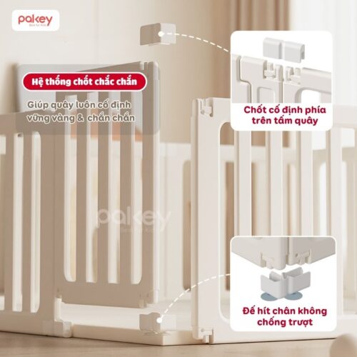 Quây cũi nhựa Pakey Babyhome NC02 + ngôi nhà 25 Quây cũi nhựa Pakey Babyhome NC02 + ngôi nhà
